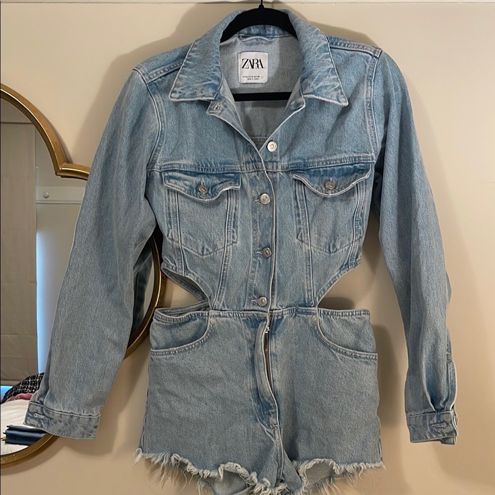 Zara Light Blue Jean Jacket